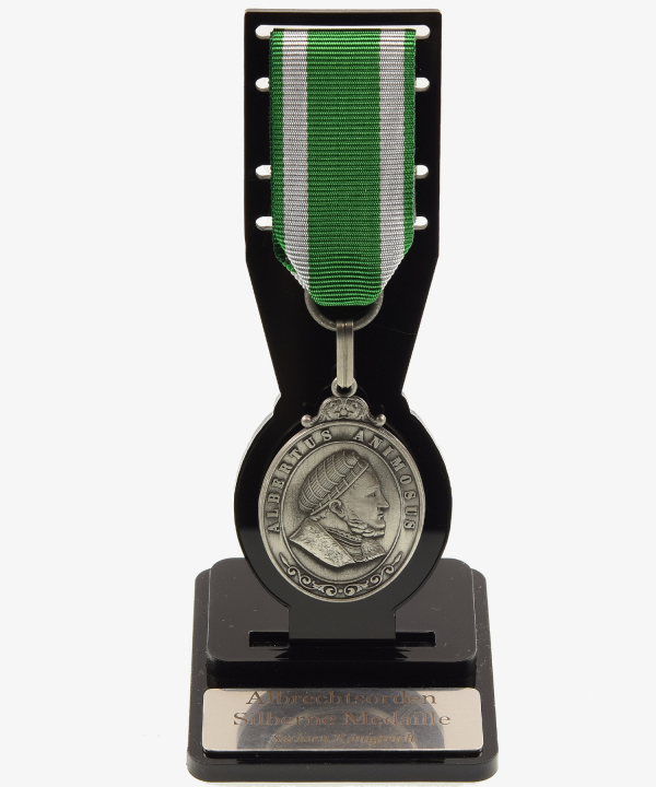 Preview: Ständer, Sachsen Königreich, Albrechtsorden – Silberne Medaille